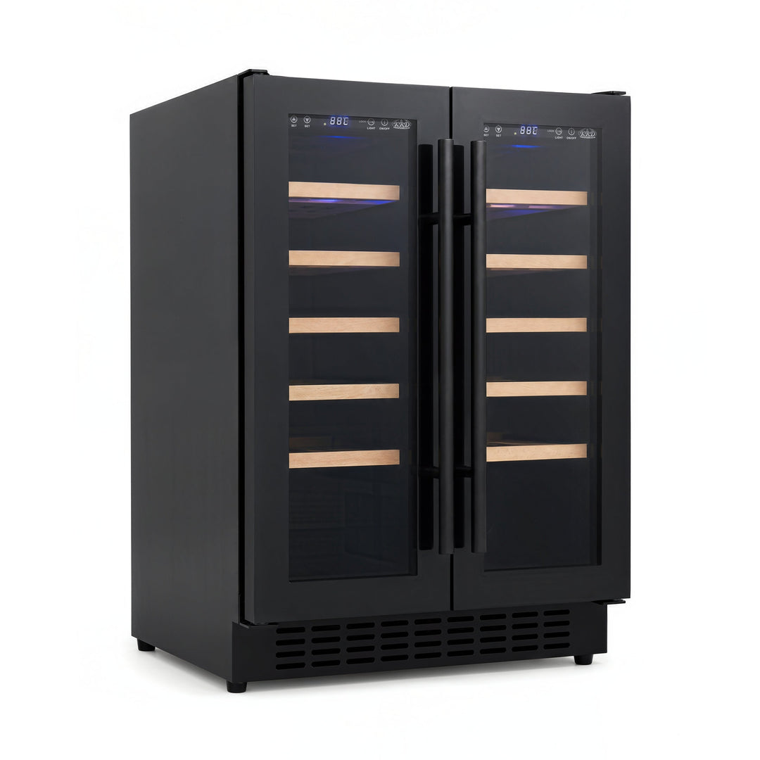 KRD Commercial Wine cooler 90W Dual temperature zone KWC120D