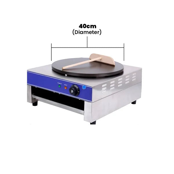 KRD Commercial Electric Crepe maker 400mm Single 3kW Plate ECM1