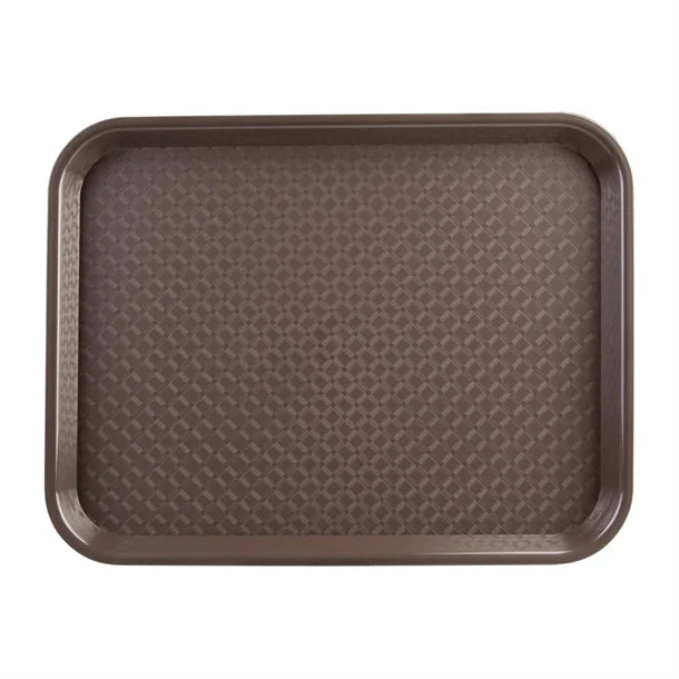 KRD Kristallon Polypropylene Fast Food Tray Small 345mm (coloured) with textured surface for non-slip use in commercial catering.