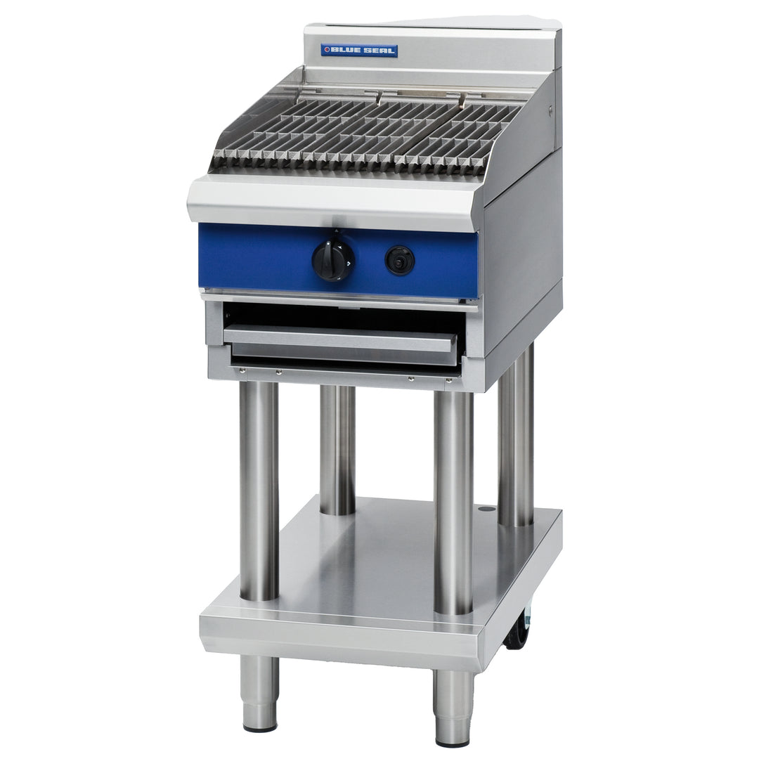Commercial Blue Seal Evolution Chargrill on Stand Natural Gas G593-LS