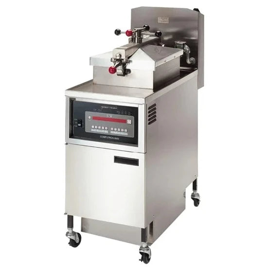 Henny Penny HP8000G 4 Head Gas Pressure Fryer with 8000 Computron PFG600