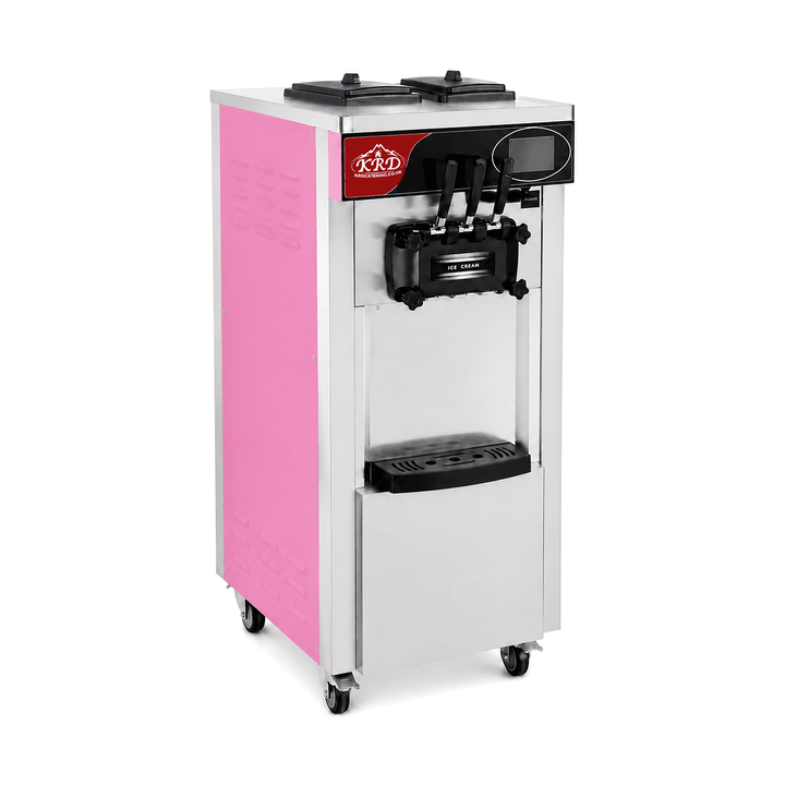 KRD Standing Three Flavour Soft Serve Ice Cream Machine 20-28L/H KIC826