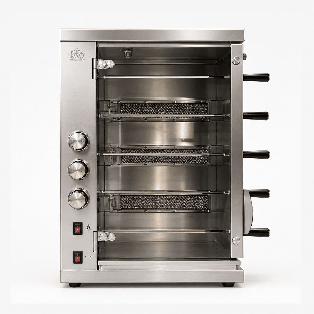 KRD Commercial Gas Chicken Rotisserie Oven 5 spit 14 chickens CY5B