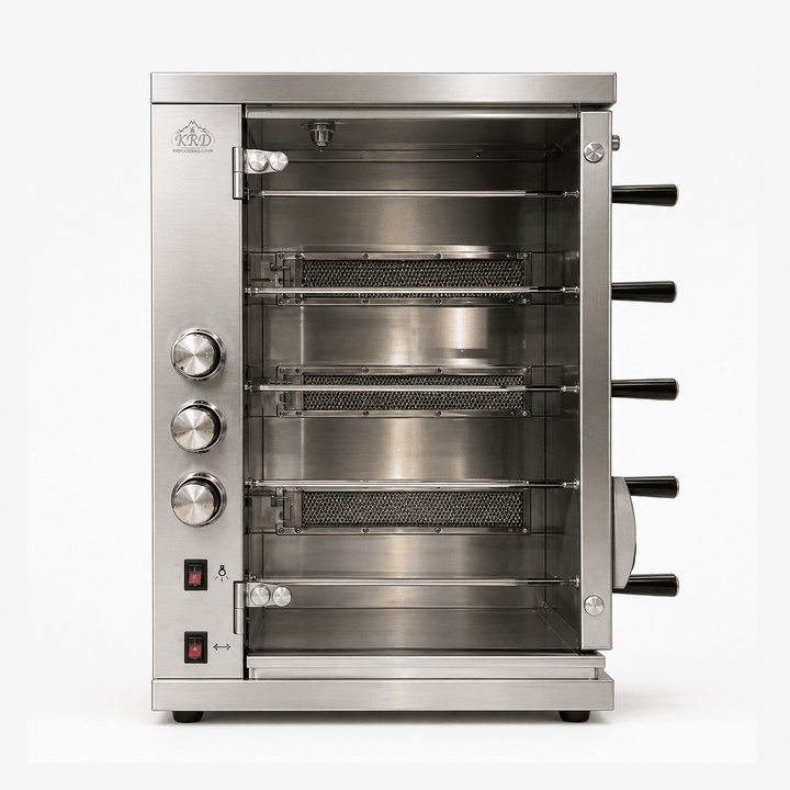 KRD Commercial Gas Chicken Rotisserie Oven 5 spit 14 chickens CY5B