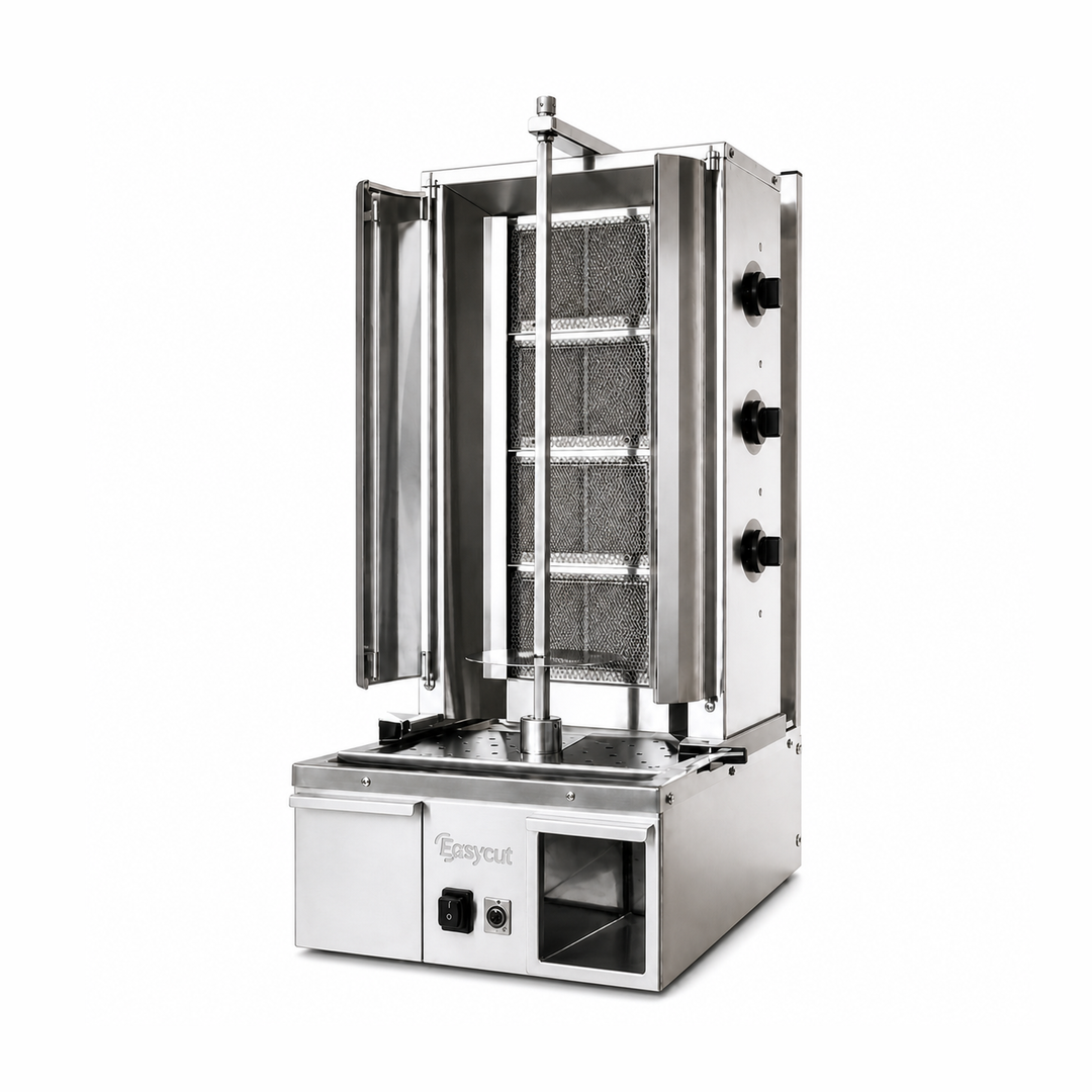 EasyCut Short 3 Burner Integrated Gas Kebab Machine 70kg Capacity I3G