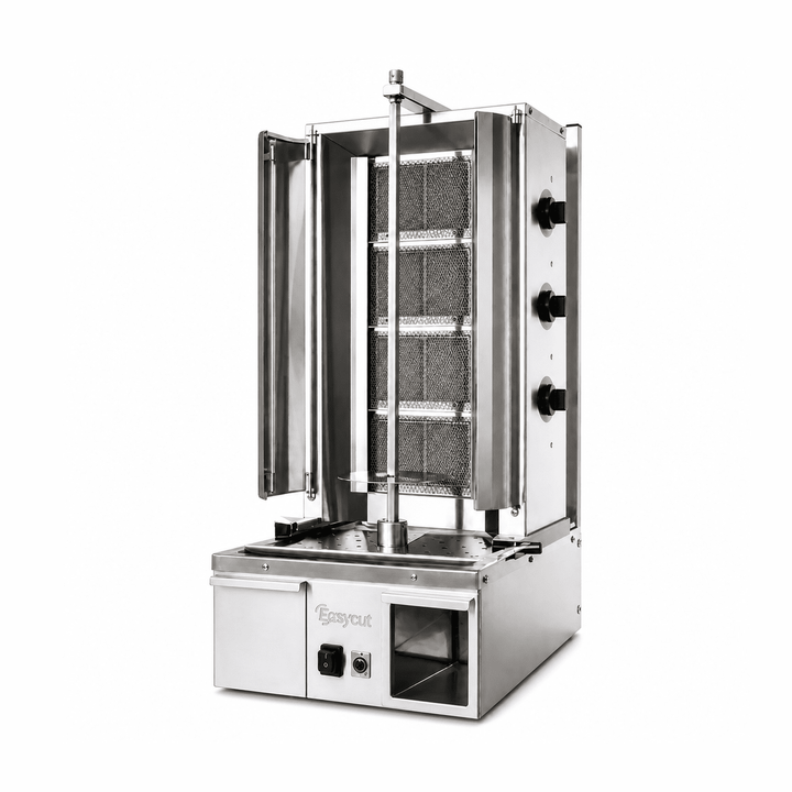 EasyCut Short 3 Burner Integrated Gas Kebab Machine 70kg Capacity I3G