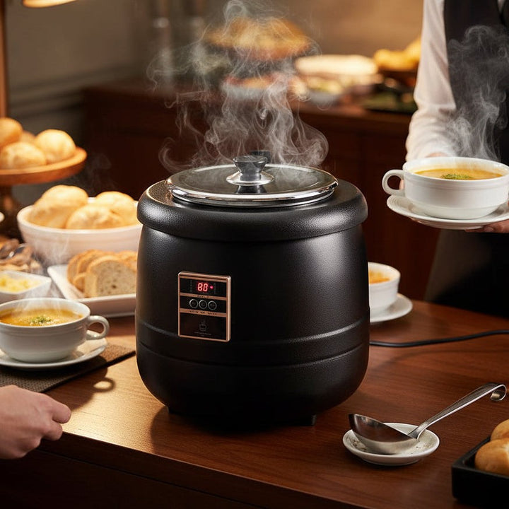 KRD Commercial Soup kettle Black 10 litres Digital KSK10I