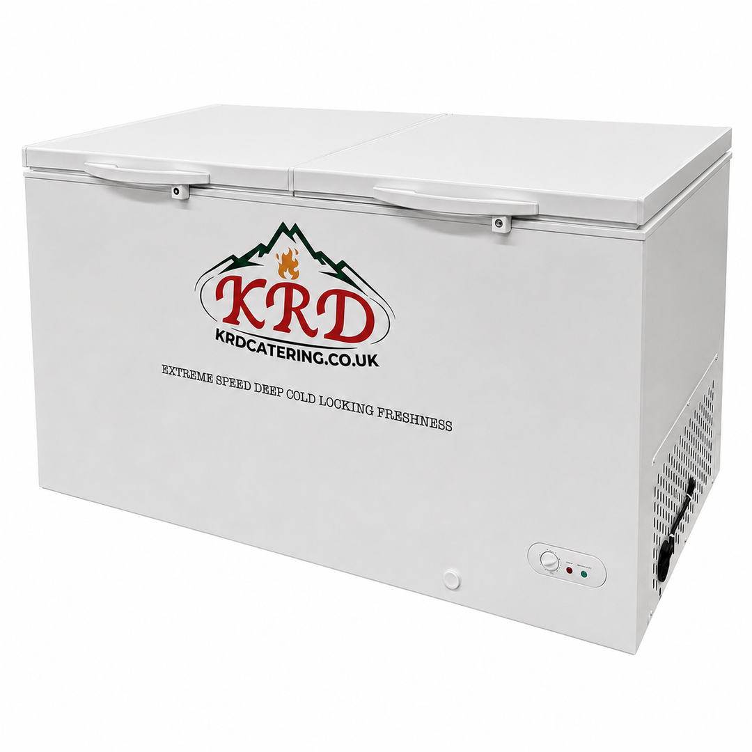 KRD BD/C658 541L twin-lid commercial chest freezer