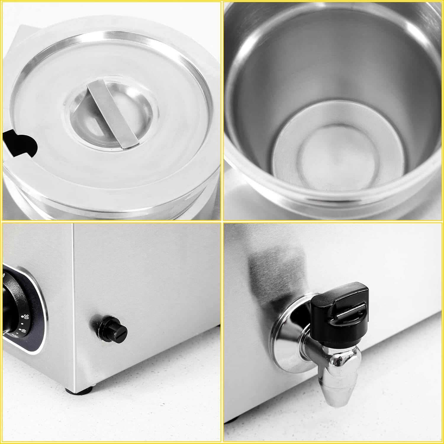 Pot Drop Round Pot Bain Marie 4L Countertop | KRD M804 – KRD Catering
