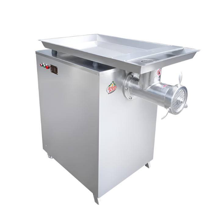 KRD Free Standing Meat Mincer TK52, electric, stainless steel, 560kg/h capacity, suitable for kitchens and restaurants.