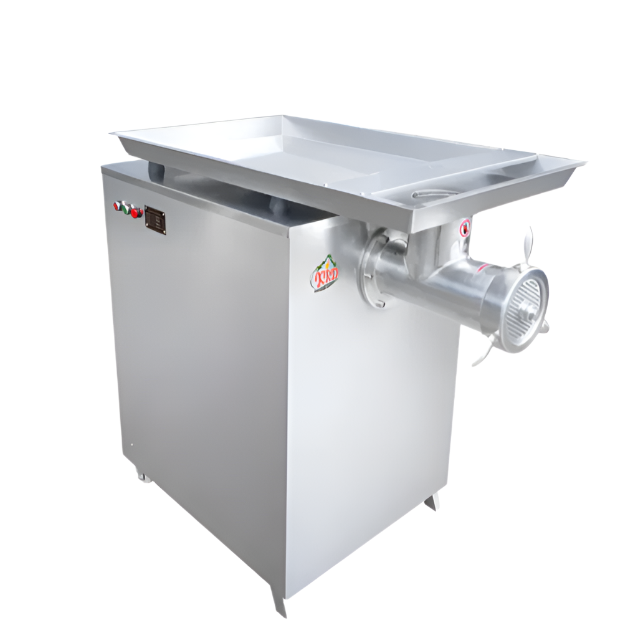 KRD Free Standing Meat Mincer TK52, electric, stainless steel, 560kg/h capacity, suitable for kitchens and restaurants.