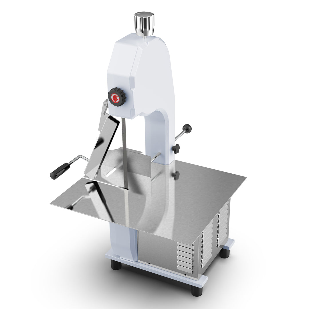 KRD Professional Bone Saw 1650mm Heavy Duty Countertop KR210A with anodized cast aluminum construction and durable design.