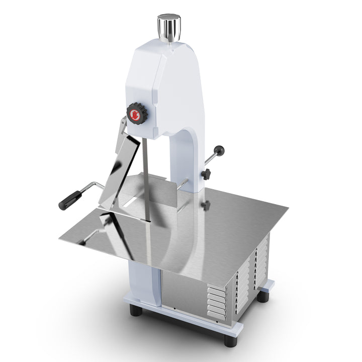 KRD Professional Bone Saw 1650mm Heavy Duty Countertop KR210A with anodized cast aluminum construction and durable design.