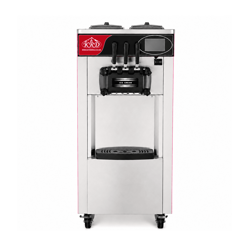 KRD Standing Three Flavour Soft Serve Ice Cream Machine 20-28L/H KIC826