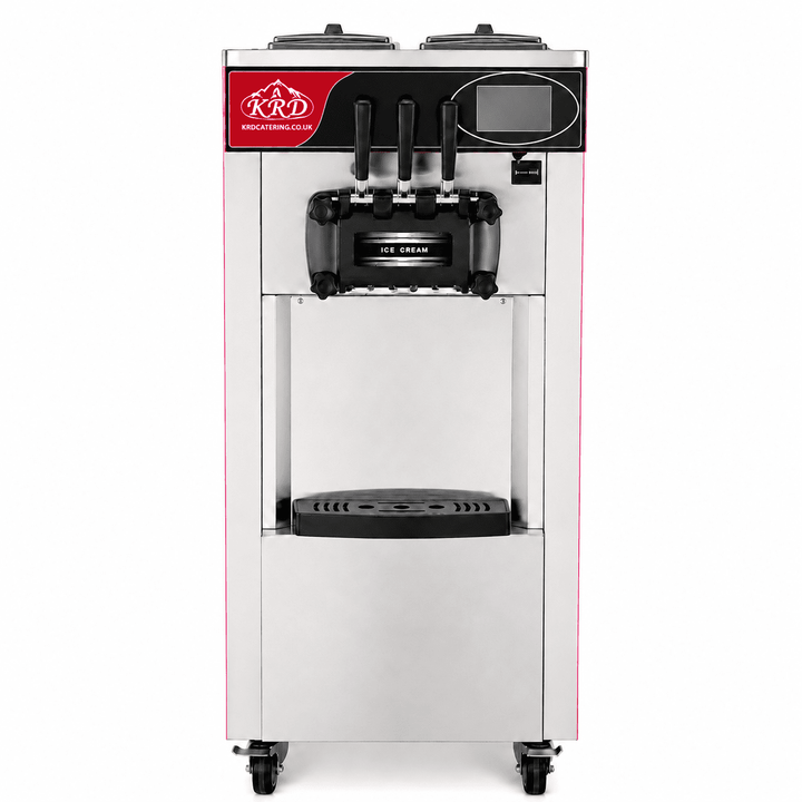 KRD Standing Three Flavour Soft Serve Ice Cream Machine 20-28L/H KIC826