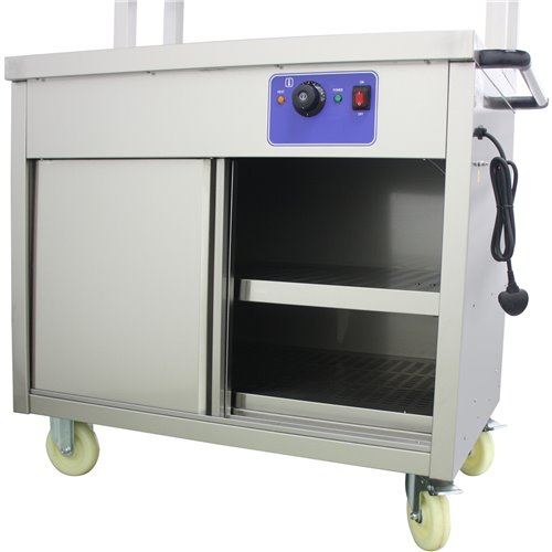 KRD Professional Hot Cupboard with 2 Tier Heated Gantry Hot Plate 90(W)cm