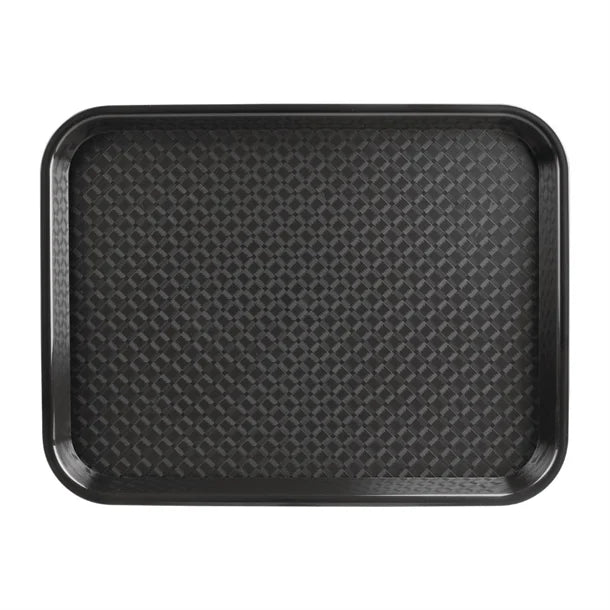 KRD Kristallon Polypropylene Fast Food Tray Small 345mm (coloured) with textured surface for commercial catering equipment.