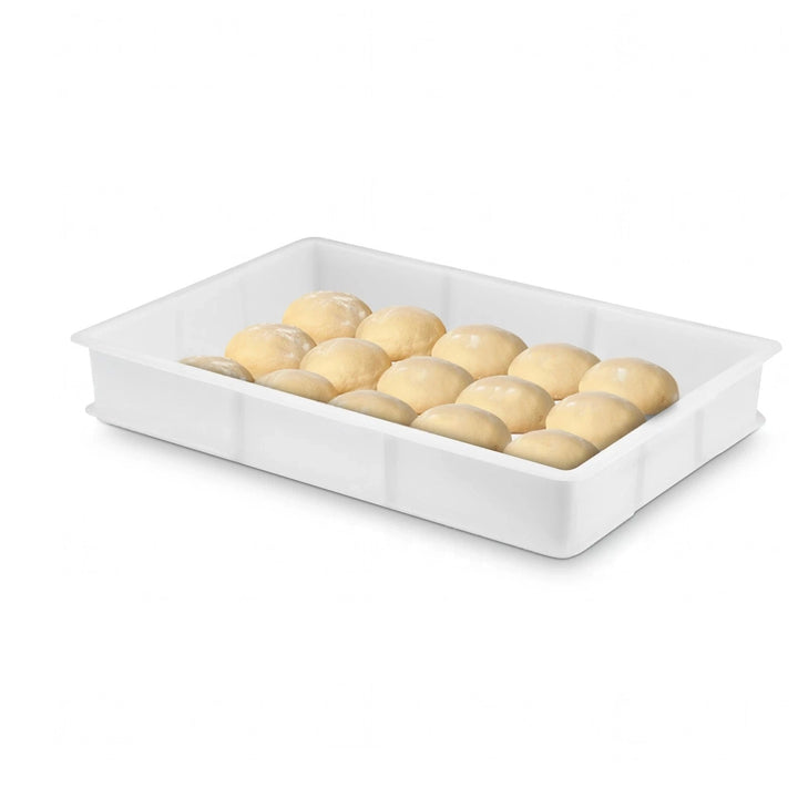 Pack of 12 Stackable Pizza Dough Box Proofing 60x40x 9.5cm