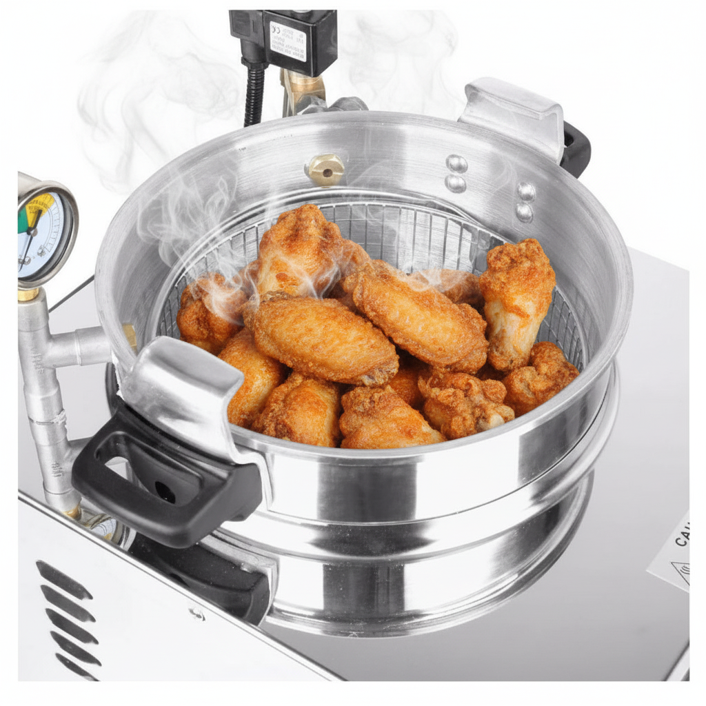 KRD Commercial Electric Pressure Fryer 16 litres 3kW Countertop MDXZ16