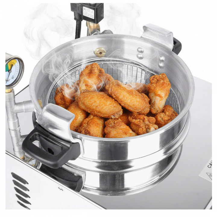 KRD Commercial Electric Pressure Fryer 16 litres 3kW Countertop MDXZ16