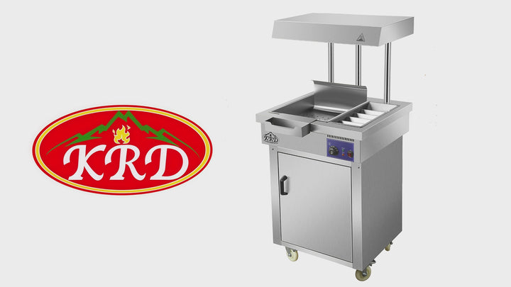 KRD Commercial Floor Standing Food & Chip Scuttle Warmer PFW1C