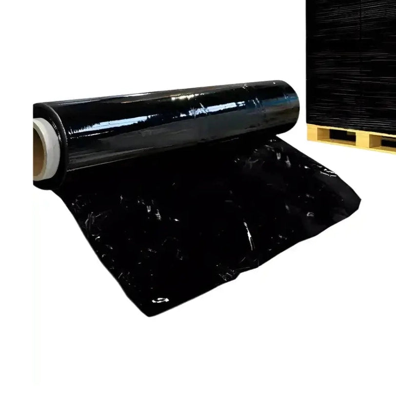 6 X STRONG ROLLS BLACK PALLET STRETCH Shrink Film 400MM x 250M 6 X STRONG ROLLS BLACK PALLET STRETCH Shrink Film 400MM x 250M