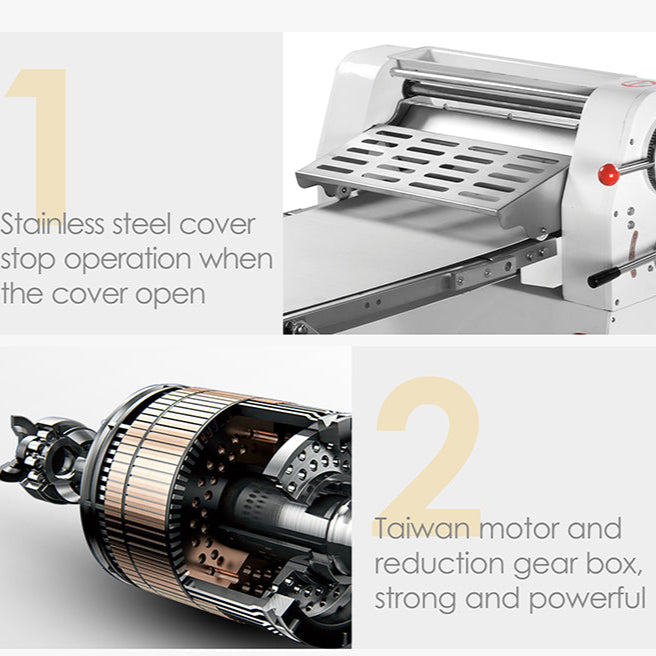 KRD Professional Dough Sheeter Stand type Roller width 380mm LSP380