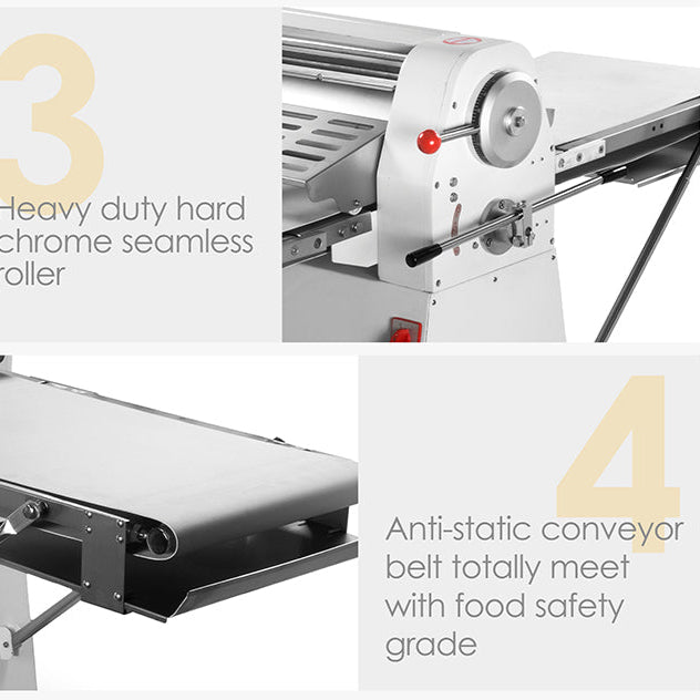 KRD Professional Dough Sheeter Stand type Roller width 380mm LSP380