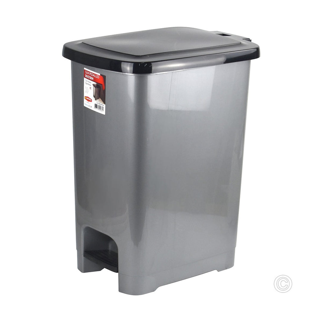 Slim Pedal Bin 60L Plastic Waste Bin S4284