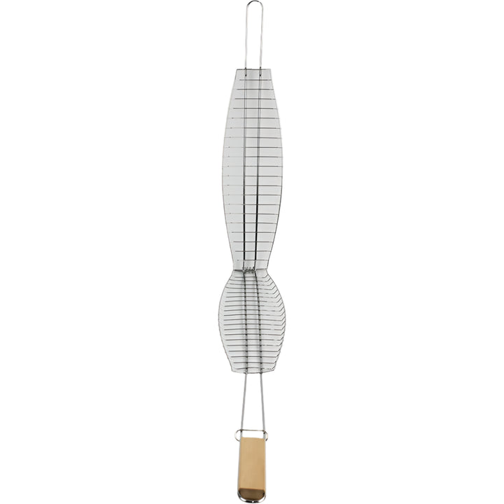 Stainless Steel BBQ Fish Grill With Long Handle 70*13cm