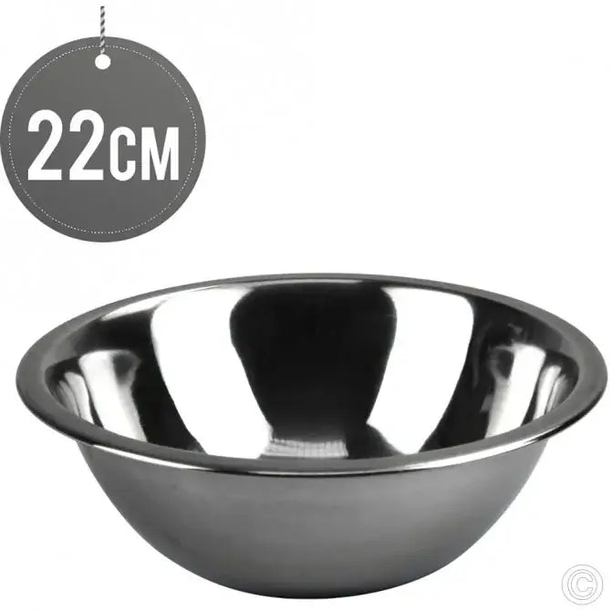 Stainless Steel Deep Mixing Bowl 22cm