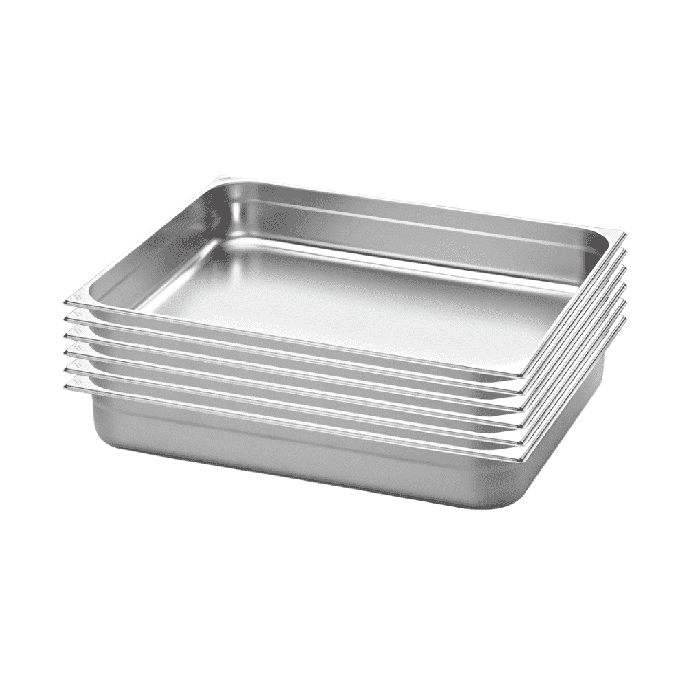 Stainless Steel Gastronorm Tray GN 1/1 Depth 100mm Pack of 6