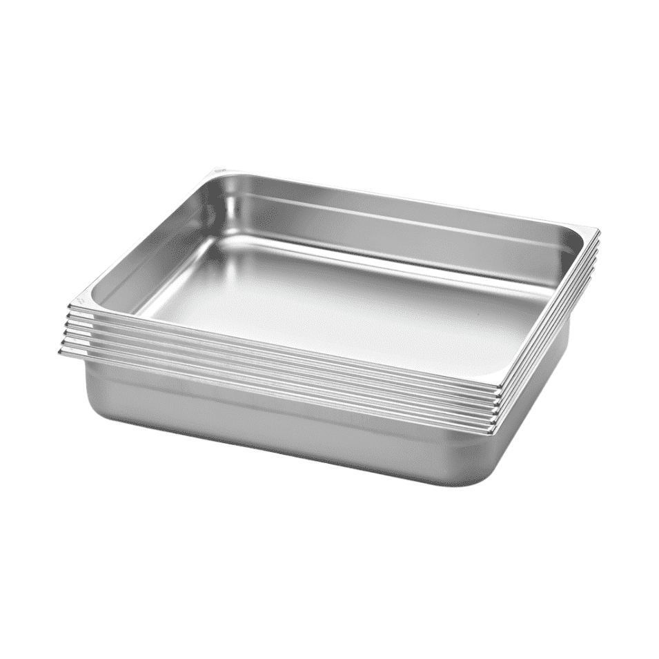 Stainless Steel Gastronorm Tray GN 1/1 Depth 150mm Pack of 6