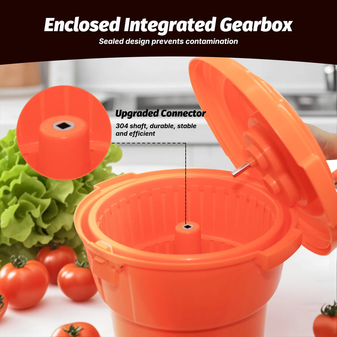 KRD Large Salad Spinner Manual Salad Dryer with Handly for Commercial Restaurant.HZM-TST702