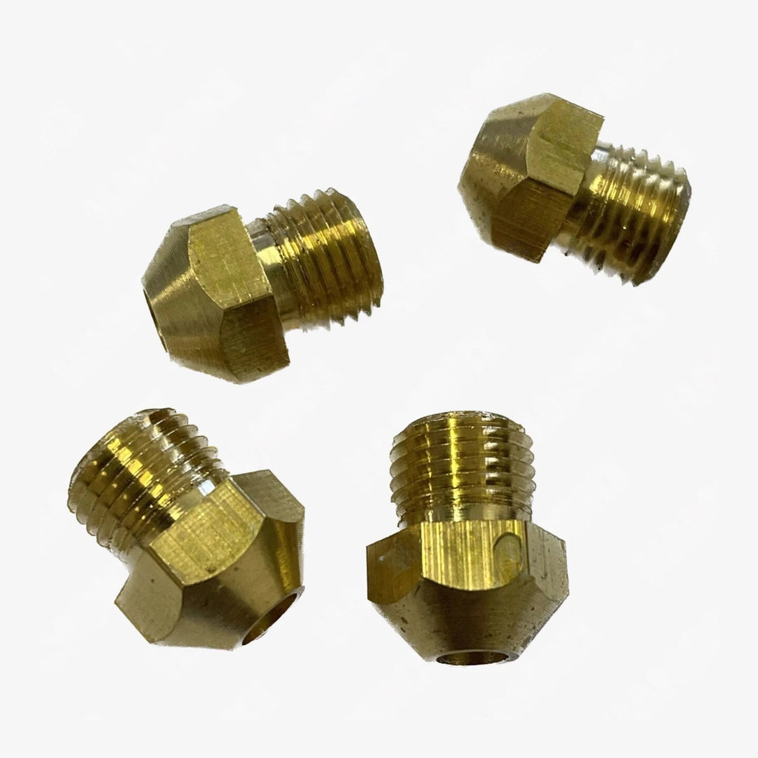 LPG to NG Conversion Jets kit for KRD Gas Fryer GF150, 2.3mm brass jets for commercial kitchen equipment.