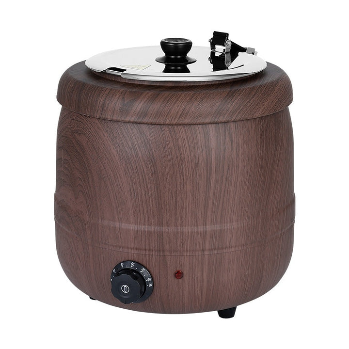 KRD Commercial Warm Soup Kettle Wood Grain drum-shaped 10 litres KSK-10W