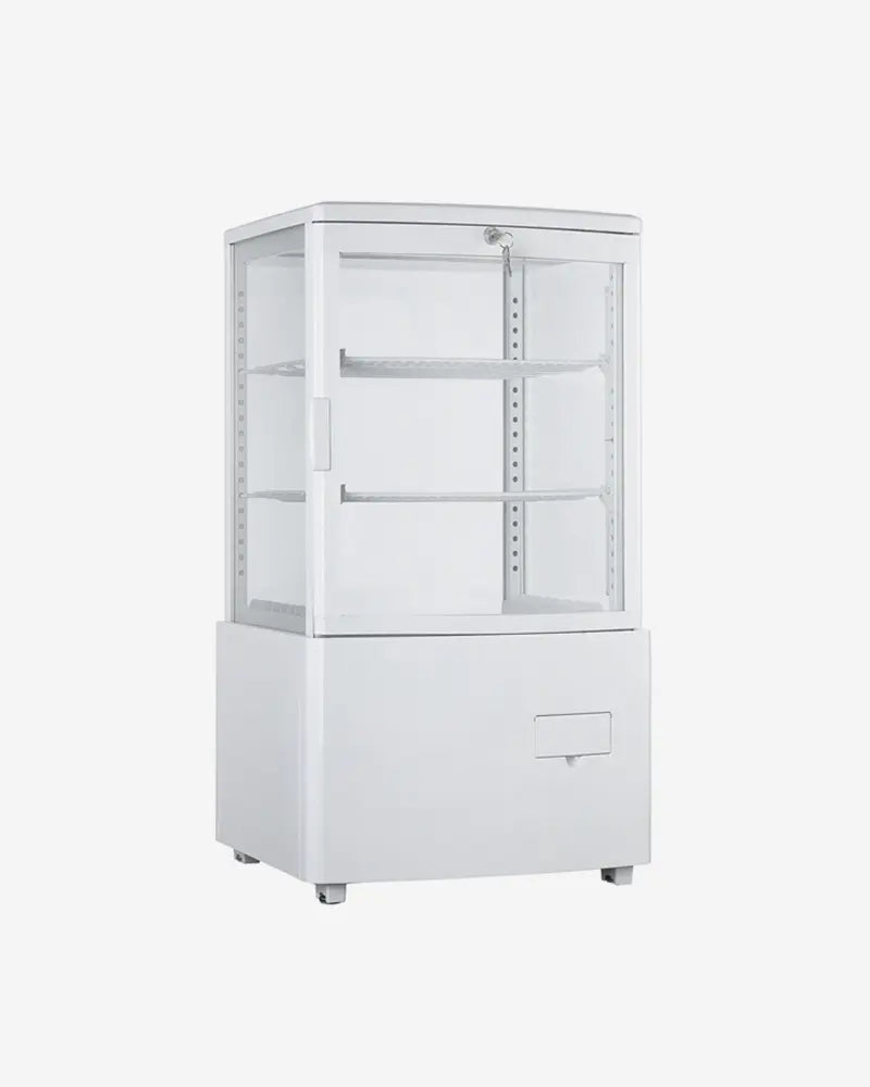 KRD Countertop Display Fridge 58 litres 2 shelves White 1 Hinged door
