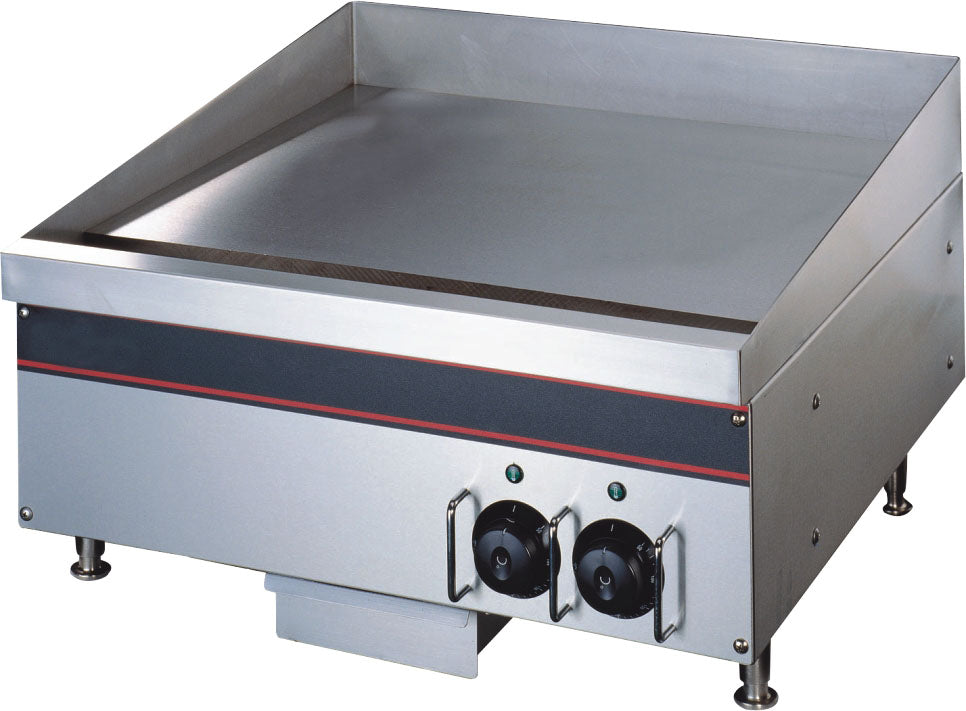 KRD Commercial Electric Griddle Smooth  609x616x406mm 8kW Steel Plate