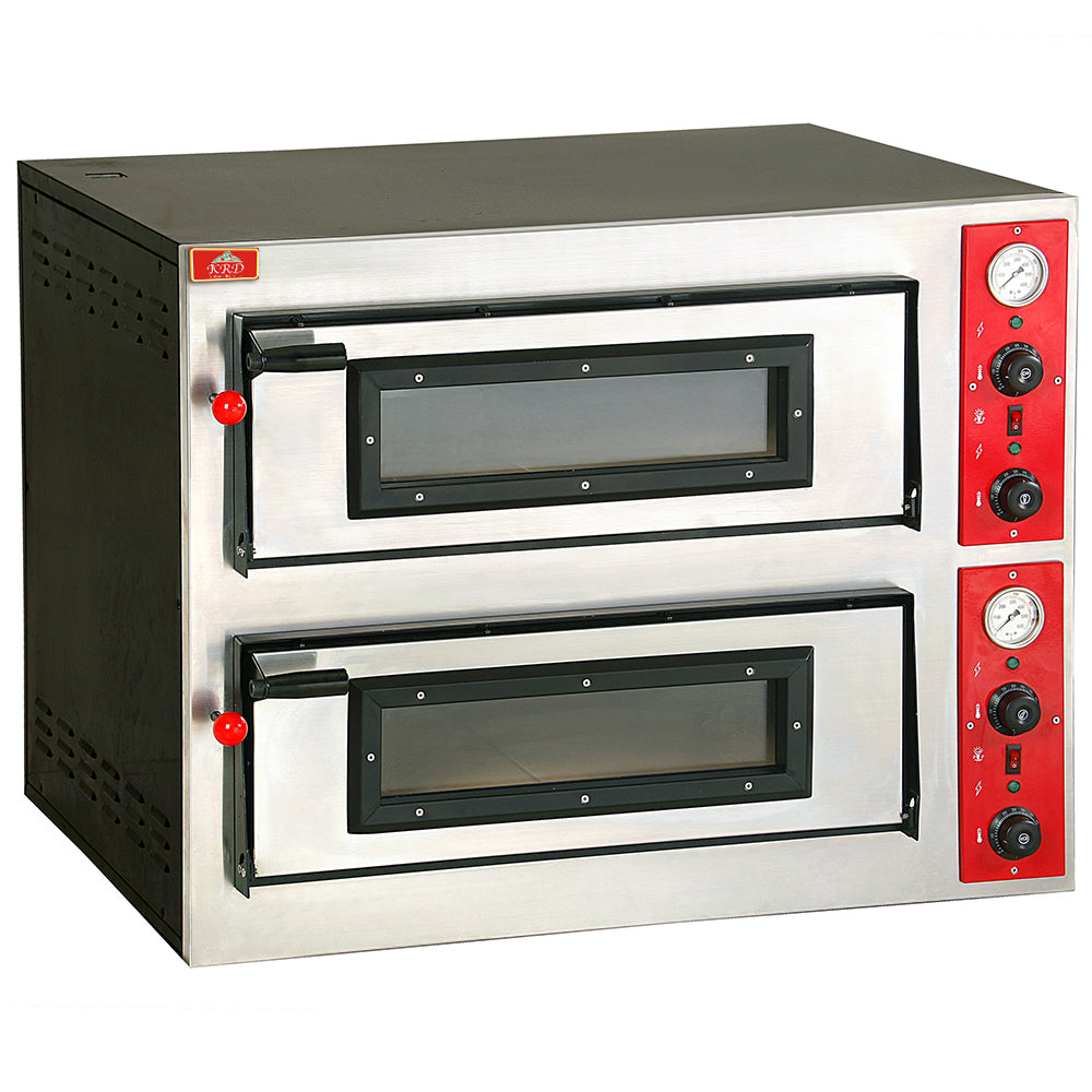KRD Electric Pizza Oven 2 Chambers, Capacity 2 x 4 Pizzas of 12''