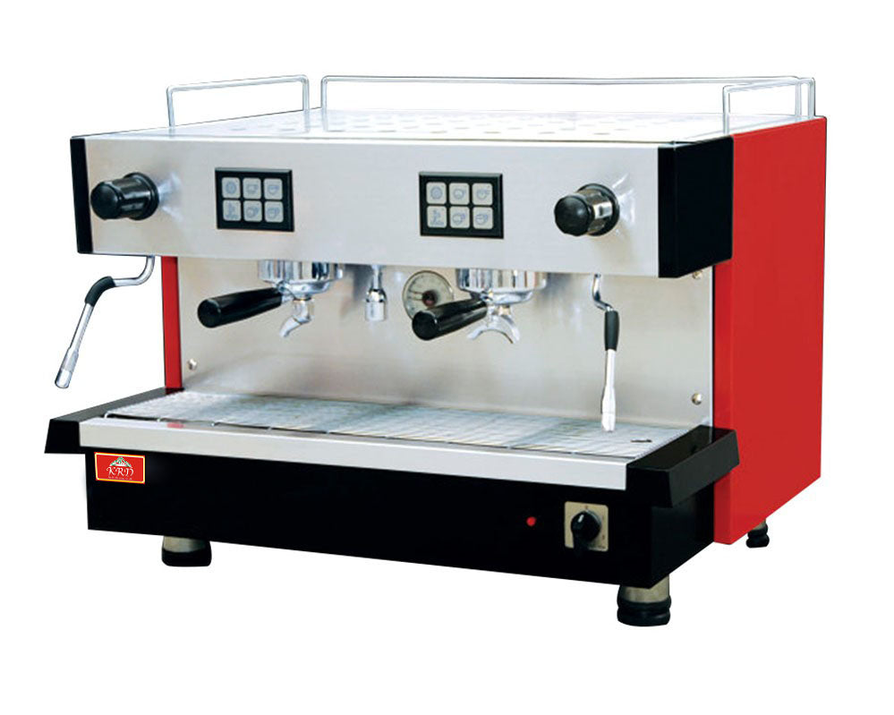 KRD Commercial Espresso Coffee Machine Automatic Tall cups 2 groups 11 litres 3kw