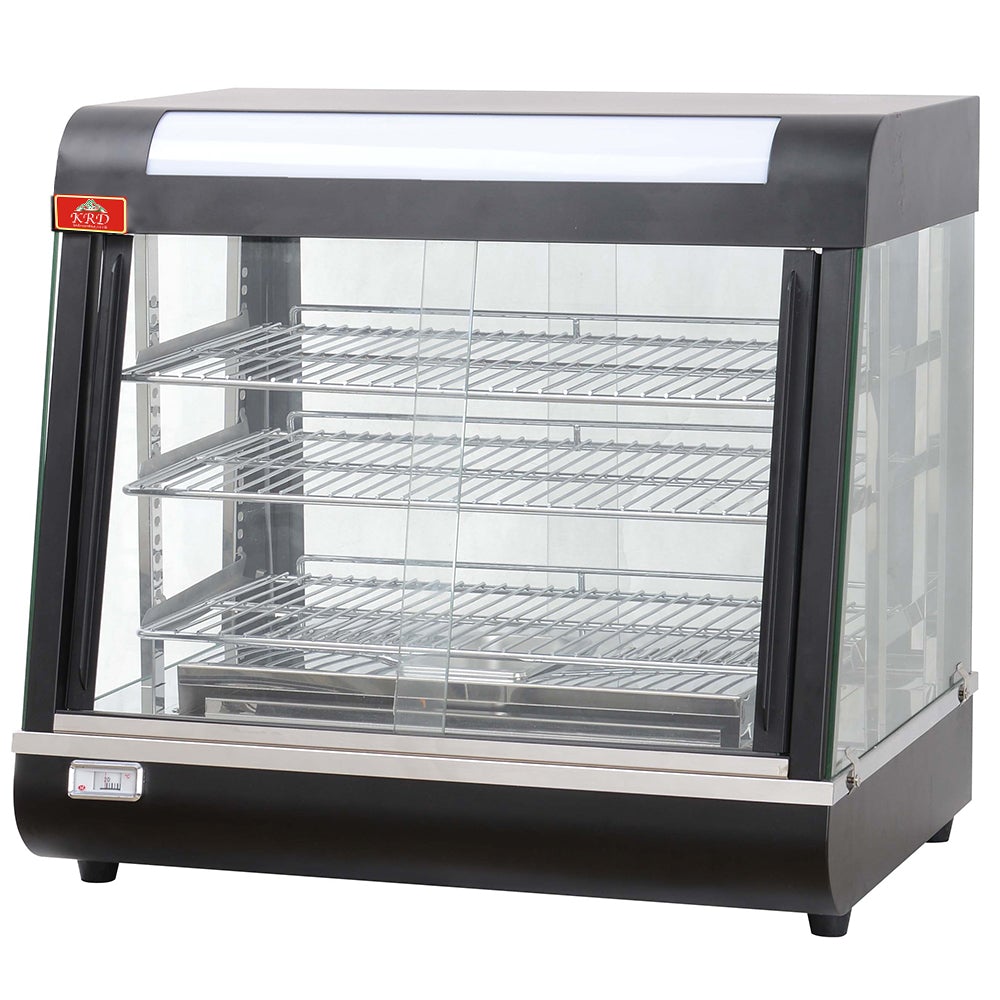 KRD Commercial Heated showcase food warmer 120cm 3 shelves