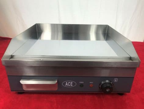 Ace Electric chrome griddle Hotplate 50cm