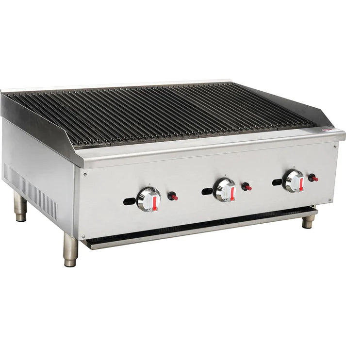 KRD Professional Natural Gas Chargrill 3 burners 22.5kW ECB36S