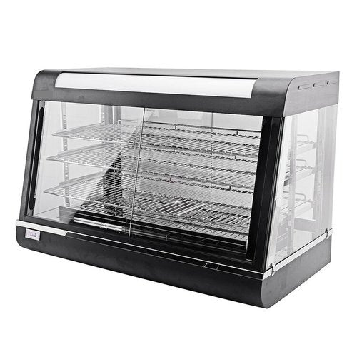 KRD Commercial Heated showcase food warmer 90cm 3 shelves