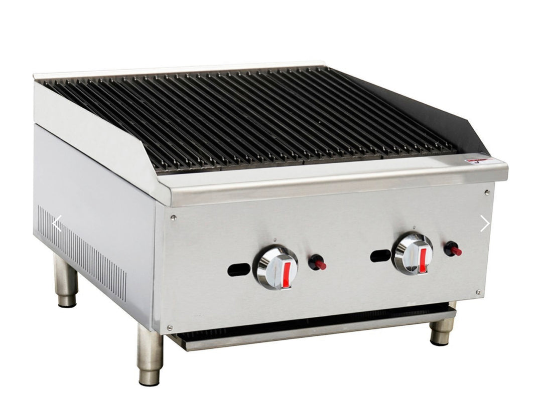 Gas Countertop Chargrill - Dual Control/ grill