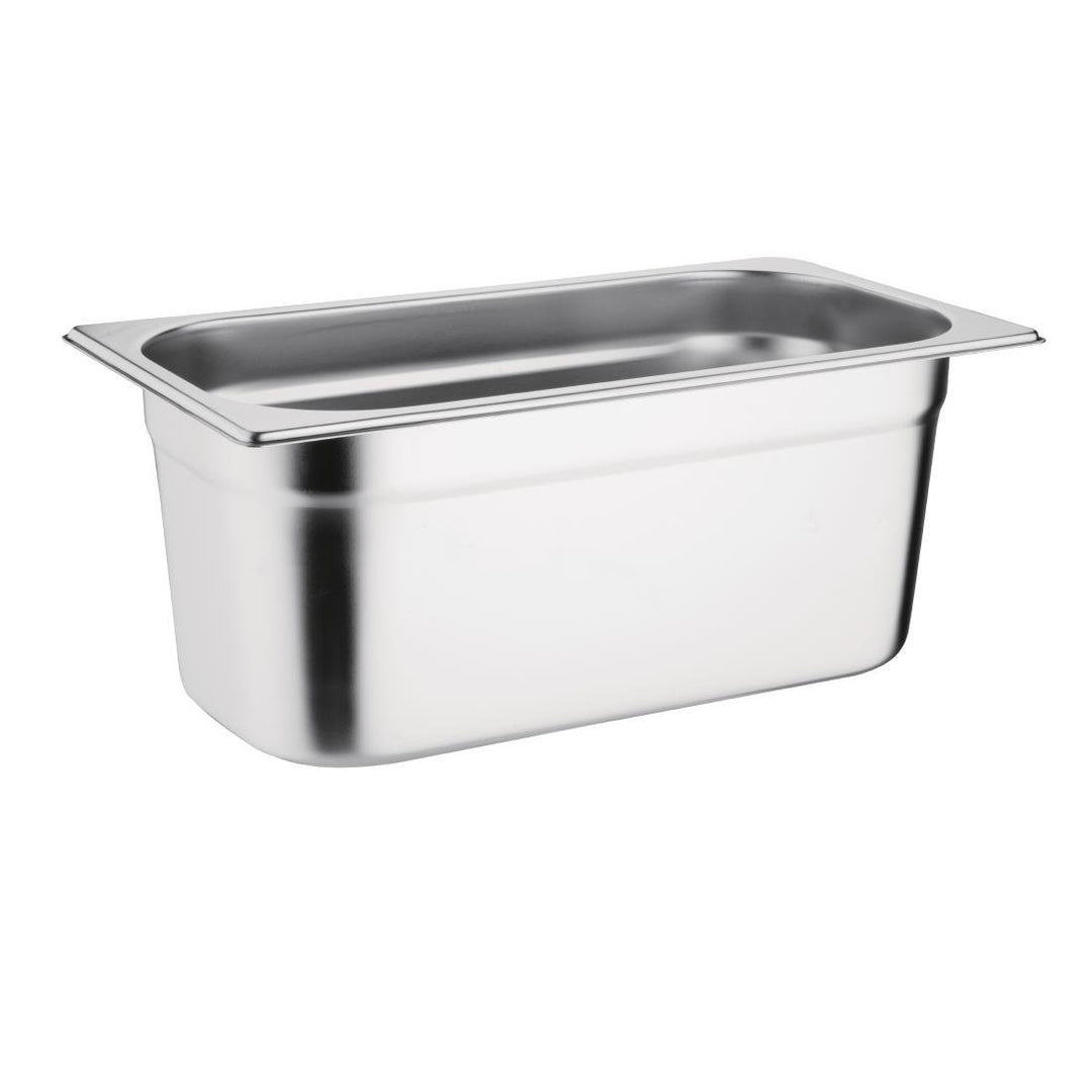 Stainless Steel Gastronorm Pan GN 1/3 Depth 100mm