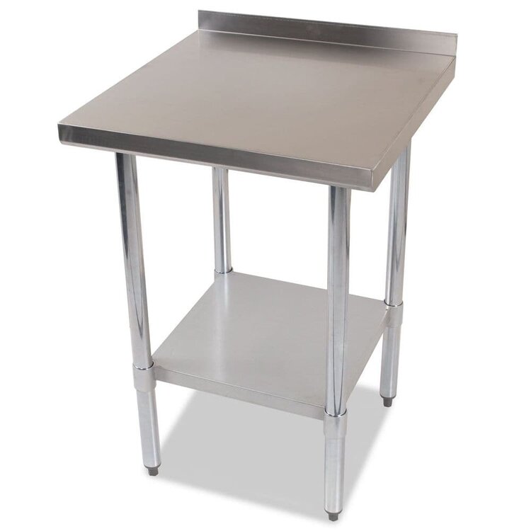 Stainless Steel Work Table Bottom Shelf Splash back 600(W)x900(H)x600(D)mm